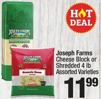Super King Markets Joseph farms cheese block or shredded offer