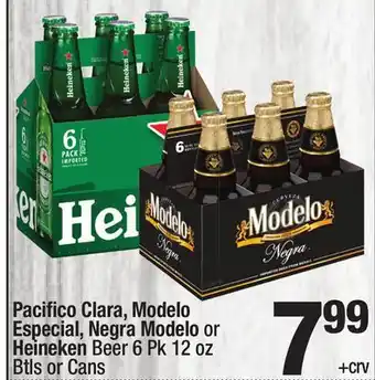 Super King Markets Pacifi co clara, modelo especial, negra modelo or heineken beer offer