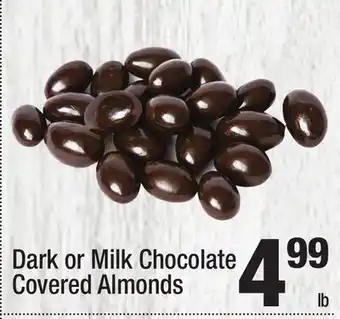 Super King Markets Dark or milk chocolate covered almonds offer
