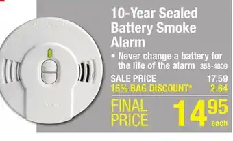 Menards Kidde 10-year sealed battery smoke alarm offer