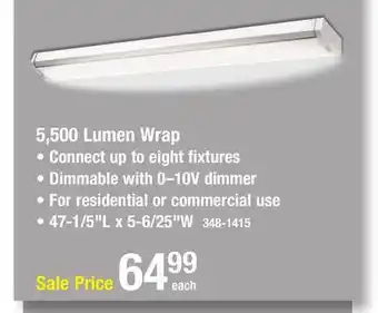 Menards Sylvania 5,500 lumen wrap offer