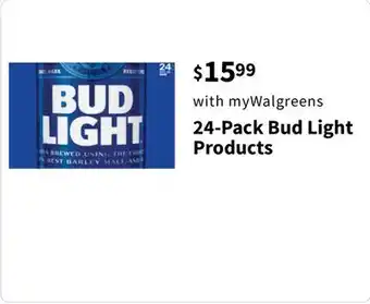 Walgreens 24-pack bud light products offer