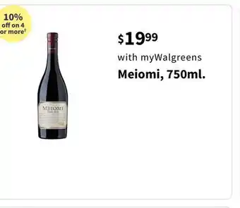 Walgreens Meiomi, 750ml offer