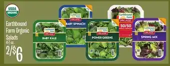 Jewel-Osco Earthbound farm organic salads offer