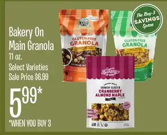 Jewel-Osco Bakery on main granola offer