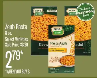 Jewel-Osco Zenb pasta offer