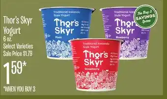 Jewel-Osco Thor's skyr yogurt offer