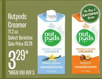 Jewel-Osco Nutpods creamer offer