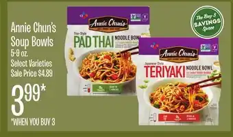 Jewel-Osco Annie chun's soup bowls offer