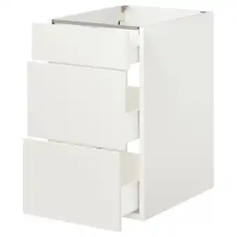 Ikea Enhet base cabinet with 3 drawers, white, 18x24 3/4x30 offer