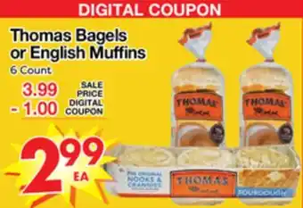 Superior Grocers Thomas bagels or english muffins offer