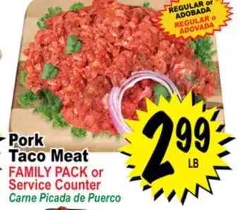 Superior Grocers Pork taco meat offer