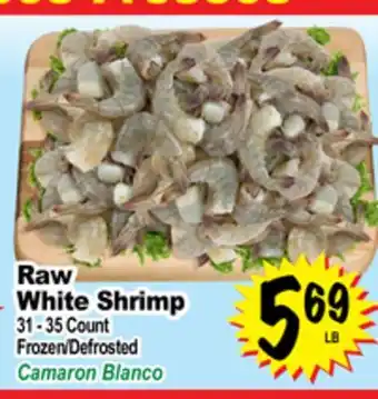 Superior Grocers Raw white shrimp offer