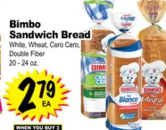 Superior Grocers Bimbo sandwich bread offer
