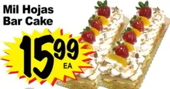 Superior Grocers Mil hojas bar cake offer