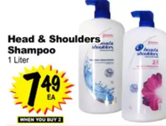 Superior Grocers Head & shoulders shampoo offer