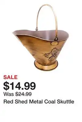 Tractor Supply Company Red shed metal coal skuttle offer