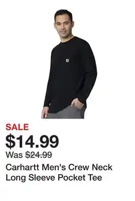 Tractor Supply Company Carhartt men's crew neck long sleeve pocket tee offer