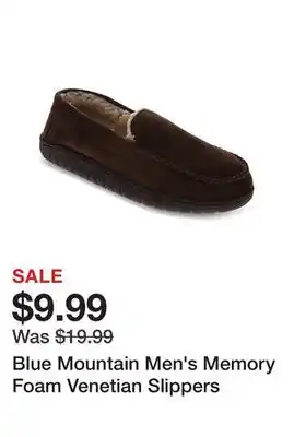 Tractor Supply Company Blue mountain men's memory foam venetian slippers offer