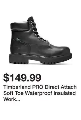 Tractor Supply Company Timberland pro direct attach soft toe waterproof insulated work boots, 6 in offer