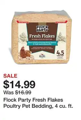 Tractor Supply Company Flock party fresh flakes poultry pet bedding, 4 cu. ft offer