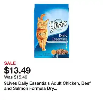 Tractor Supply Company 9lives daily essentials adult chicken, beef and salmon formula dry cat food offer
