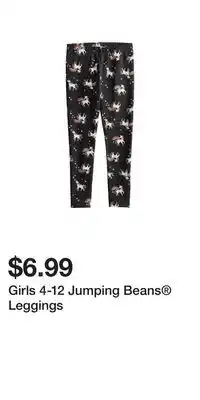 Kohl's Girls 4-12 jumping beans leggings offer