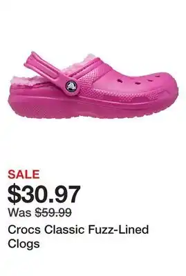 Dick's Sporting Goods Crocs classic fuzz-lined clogs offer