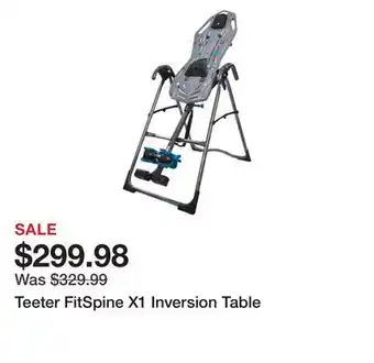 Dick's Sporting Goods Teeter fitspine x1 inversion table offer