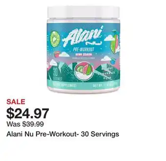 Dick's Sporting Goods Alani nu pre-workout- 30 servings offer