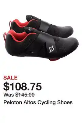 Dick's Sporting Goods Peloton altos cycling shoes offer