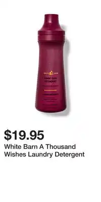 Bath & Body Works White barn a thousand wishes laundry detergent offer