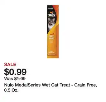 Petsmart Nulo medalseries wet cat treat - grain free, 0.5 oz offer