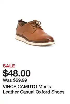 Marshalls Vince camuto men's leather casual oxford shoes offer