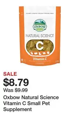 Petsmart Oxbow natural science vitamin c small pet supplement offer
