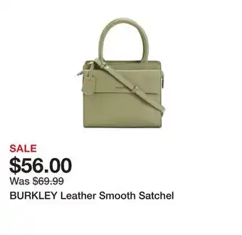 Marshalls Burkley leather smooth satchel offer