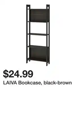 Ikea Laiva bookcase, black-brown offer
