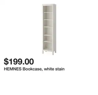 Ikea Hemnes bookcase, white stain offer