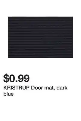 Ikea Kristrup door mat, dark blue offer