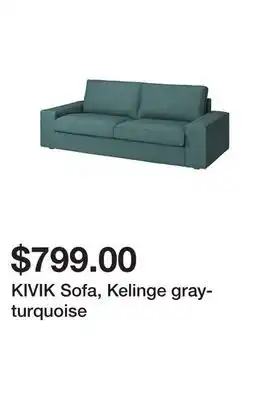 Ikea Kivik sofa, kelinge gray-turquoise offer