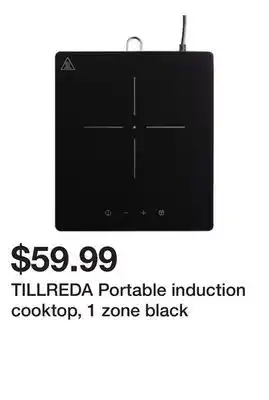 Ikea Tillreda portable induction cooktop, 1 zone black offer