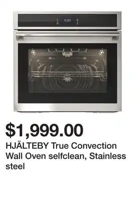Ikea Hjälteby true convection wall oven selfclean, stainless steel offer