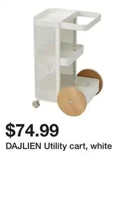 Ikea Dajlien utility cart, white offer