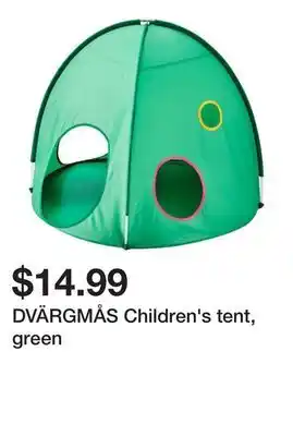 Ikea Dvärgmås children's tent, green offer