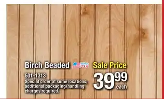 Menards Birch beaded offer