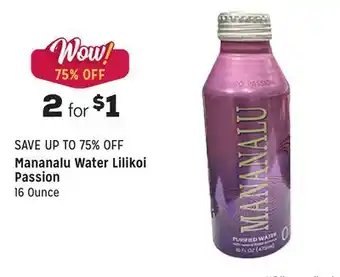 Grocery Outlet Water lilikoi passion offer