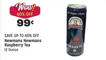 Grocery Outlet Newmans raspberry tea offer