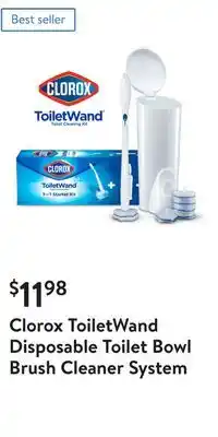 Walmart Clorox toiletwand disposable toilet bowl brush cleaner system offer