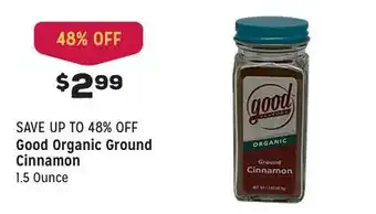Grocery Outlet Organic ground cinnamon offer