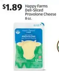 Aldi Happy Farms Deli-Sliced Provolone Cheese offer